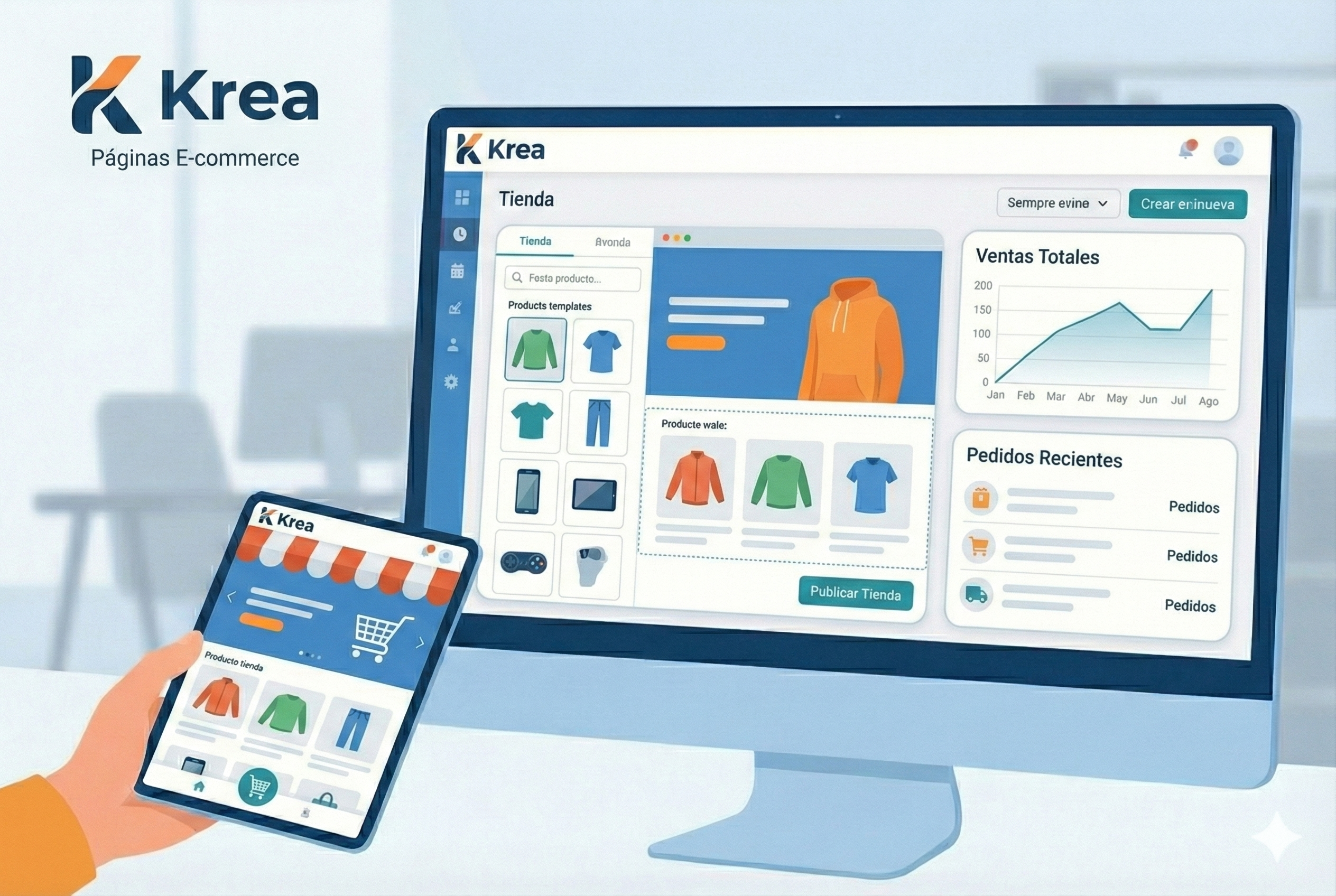 Krea: Páginas E-commerce