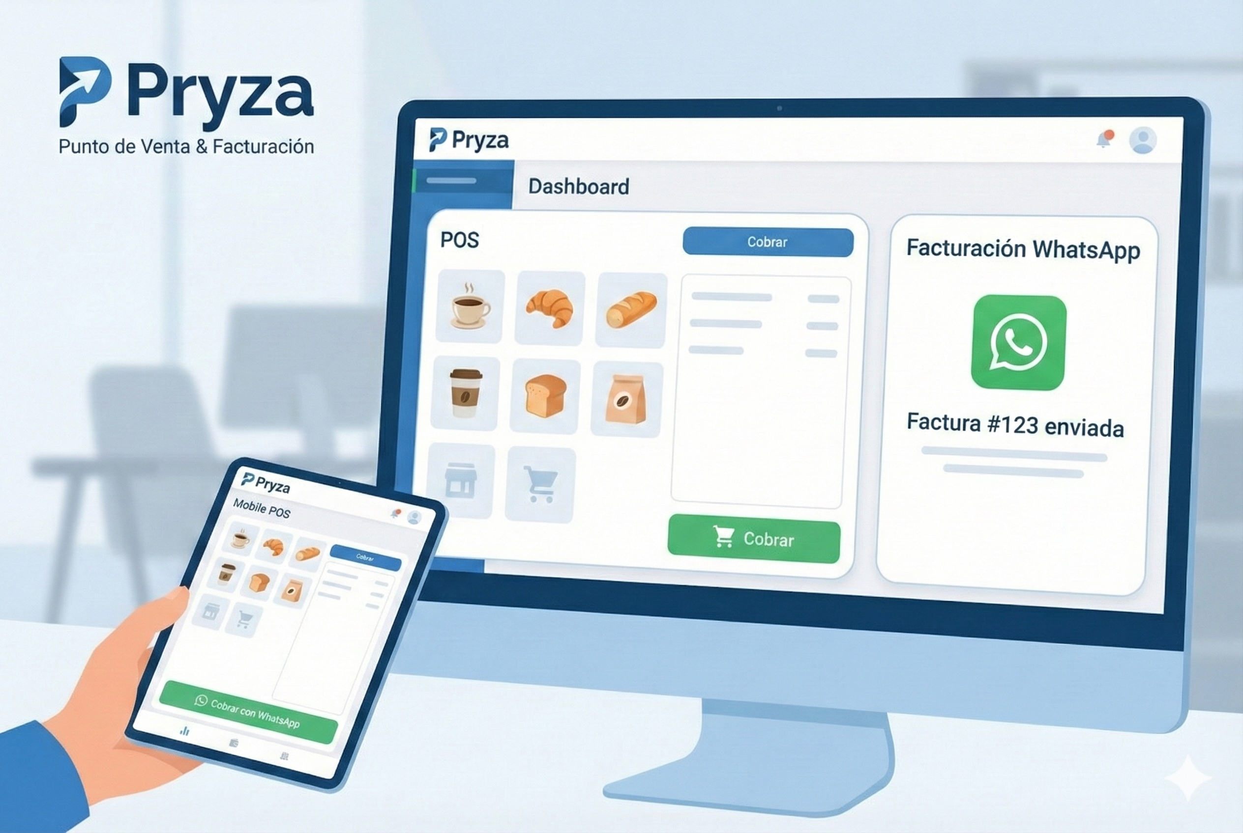 Pryza: POS y Facturas por WhatsApp